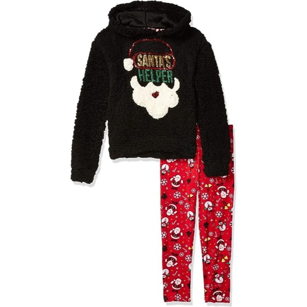 One Step Up girls Fleece Top and Legging Set - Size LG (6x)